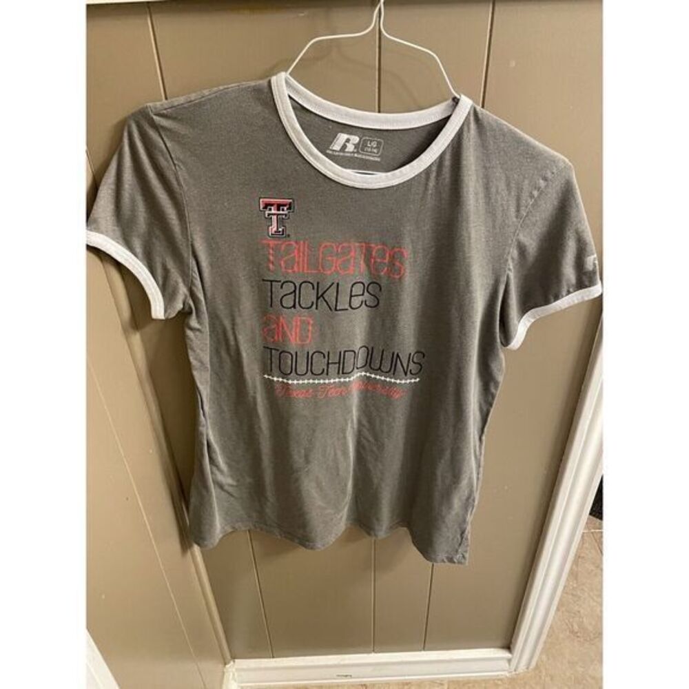 Tailgates Tackles and Touchdowns Texas‎ Tech Football shirt Women's Size Large
